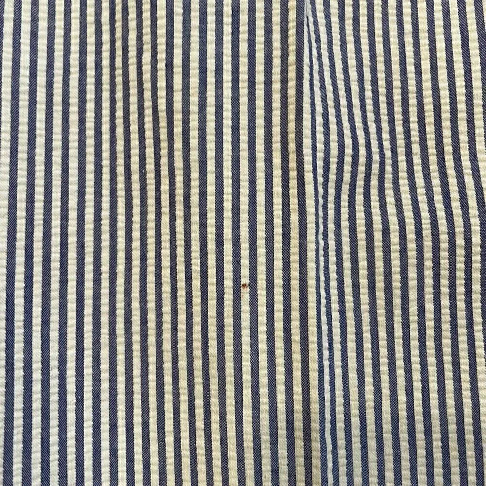 Vintage Men’s Pants Chinos Blue White Seersucker 36W/29L FLAWED